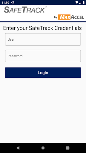Android application SafeTrack Mobile screenshort