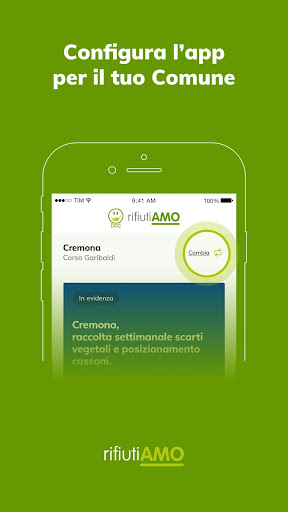 Android application RifiutiAMO 2.0 screenshort