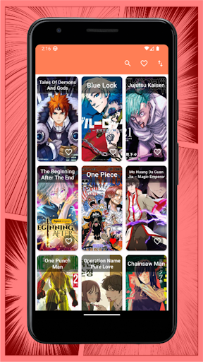 Android application Mangá Verse screenshort