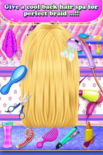 Android application Color Braid Hair Makeup Artist screenshort