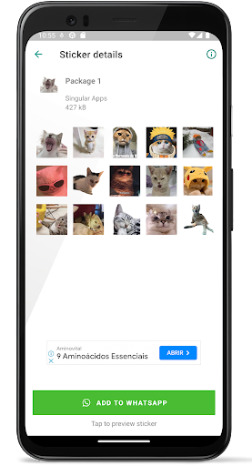Figurinhas de Gatos WhatsApp Screen 3