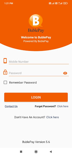 Android application BublePay screenshort