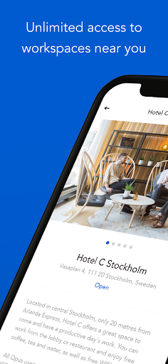 Android application Opus - find workspaces screenshort