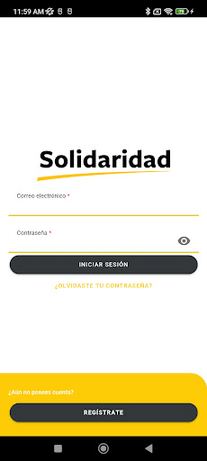 Android application Trabajo decente screenshort