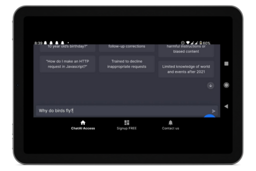 Chat AI Tamil AI Screen 2