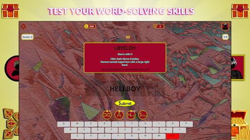 Superheroes Unscramble Word