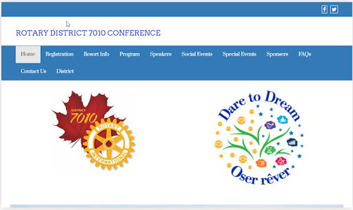 Rotary District 7010 Conferenc Screen 2