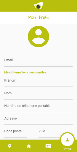 Android application Mon Appli Point Vert Est screenshort
