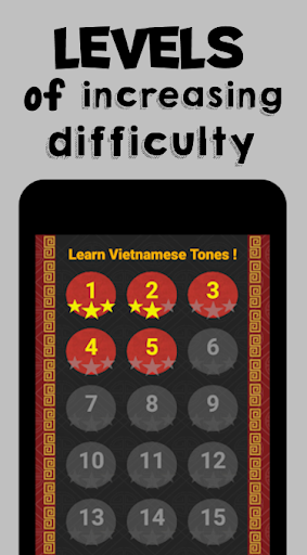 Android application Learn Vietnamese Tones screenshort
