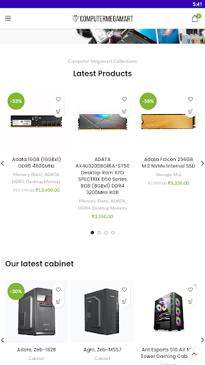 Android application Computer Mega Mart screenshort