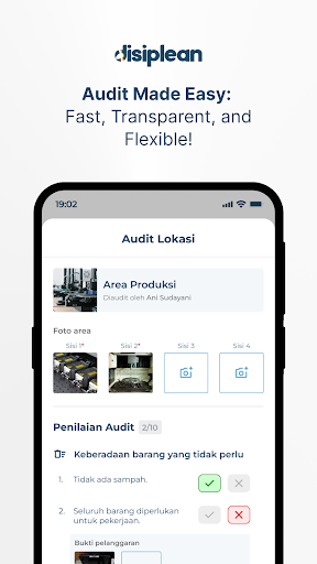 Android application DISIPLEAN BETA screenshort