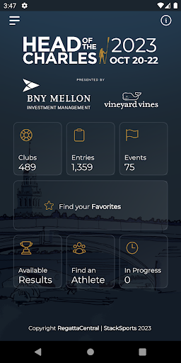 Android application HOCR - Head of the Charles screenshort