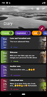 Diary app with lock