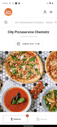 Android application City Pizzaservice Chemnitz screenshort