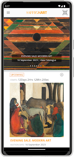 Android application Saffronart screenshort