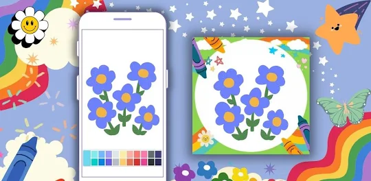 Of Coloring Book Simple Flower