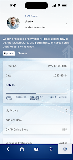 MyQNAP Screen 2