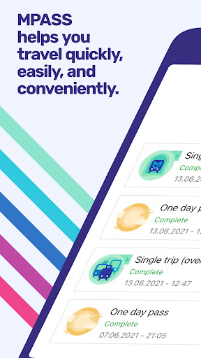 Android application MPass - smart ticketing screenshort
