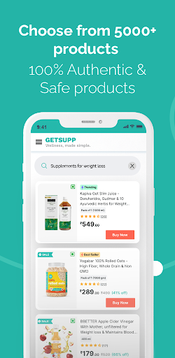 GetSupp Health & Fitness Store Screen 2