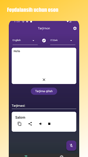 Inglizcha-Ozbekcha tarjimon Screen 2