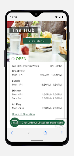 Screenshot of CampusDish