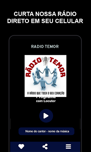 Android application RÁDIO TEMOR screenshort
