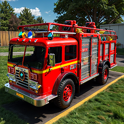 Icon image Firefighter Fire Truck Driving