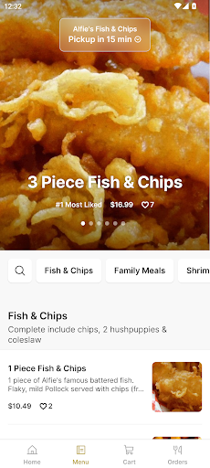 Alfies Fish & Chips Screen 2