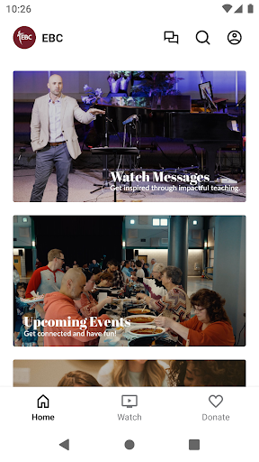 Android application Easton Bible Church screenshort