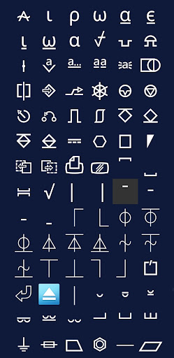 Smilies, Icons, Symbols Picker Screen 2