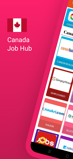 Android application Canada jobs Hub screenshort