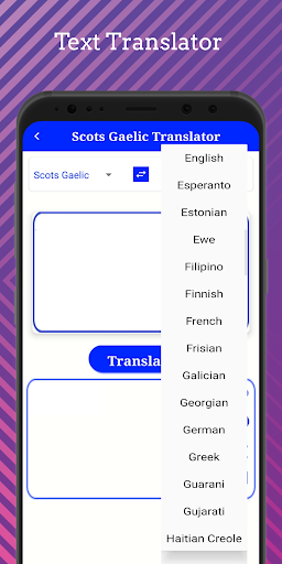 Scots Gaelic Translator Screen 3