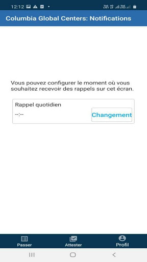 Android application Columbia Global Centers screenshort