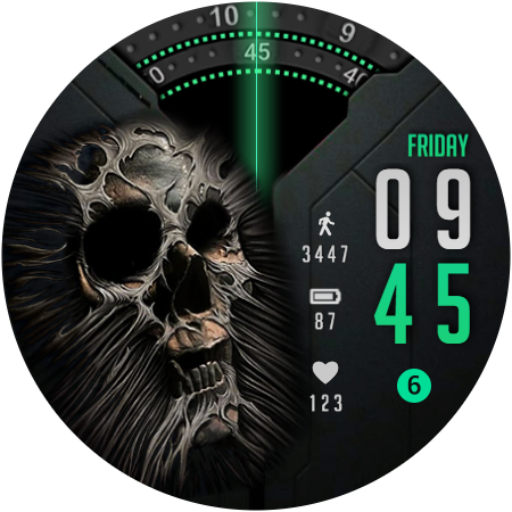 A 3D Skull Watch Face logo