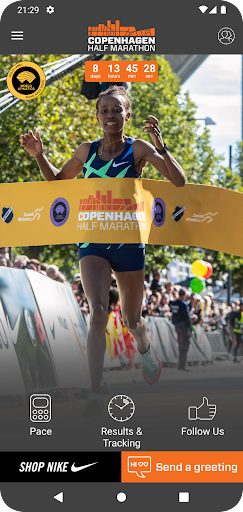 Android application Copenhagen Half Marathon screenshort