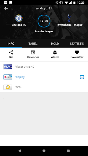 TVsporten.dk sport i TV Screen 2