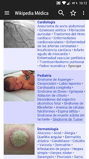 WikiMed - Wikipedia Médica Offline screenshot 0