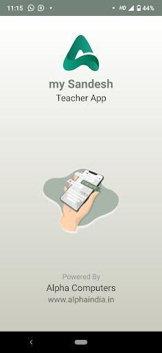 Android application My Sandesh Teacher App screenshort