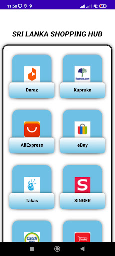 Android application Sri Lanka Shopping Hub screenshort