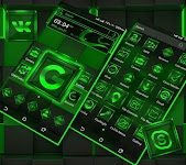 screenshot of Green Light Launcher Theme
