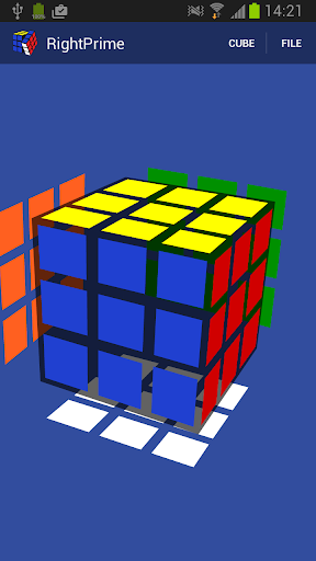 Android application RightPrime Cube Solver screenshort