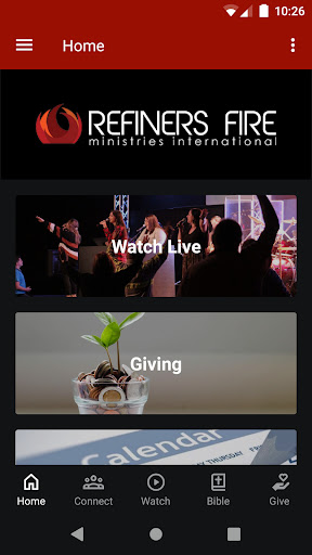 Android application Refiners Fire Church screenshort