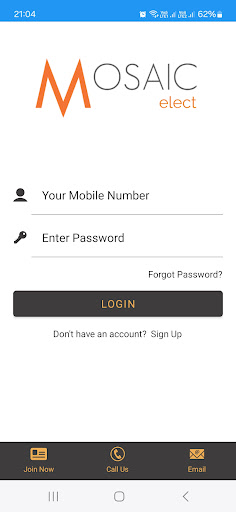 Android application Mosaic Elect screenshort