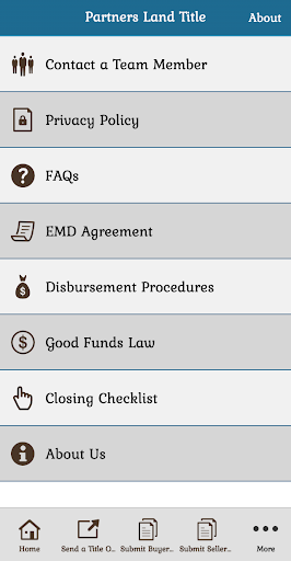 Partners Land Title Agency Screen 3