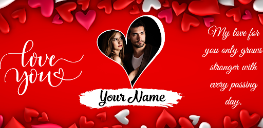 Android application Romantic Love Photo Frame screenshort