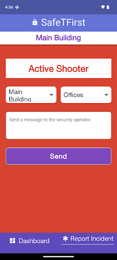 SafeTfirst - Crisis Management Screen 2