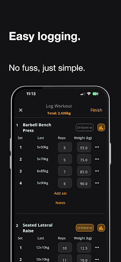 Stronger - Workout Gym Tracker Screenshot 1 - AppWisp.com