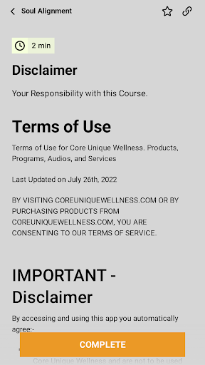 Core Unique Wellness Screen 2