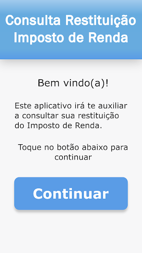 Android application Consulta Restituição IR screenshort