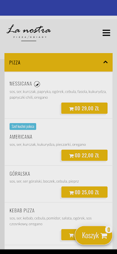 Android application La Nostra screenshort